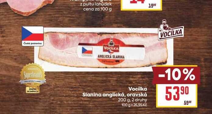 Slanina anglická, oravská 200 g