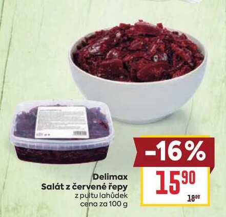 Delimax Salát z červené řepy z pultu lahůdek cena za 100 g