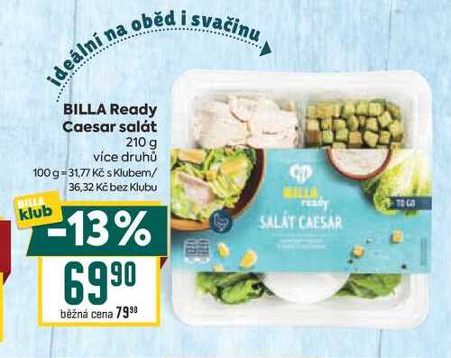 BILLA Ready Caesar salát 210 g