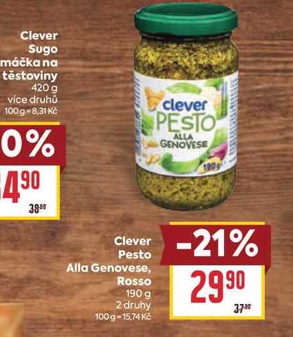 Clever Pesto Alla Genovese, Rosso 190 g
