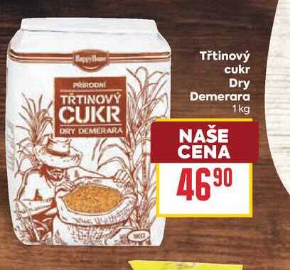 Třtinový cukr Dry Demerara 1 kg