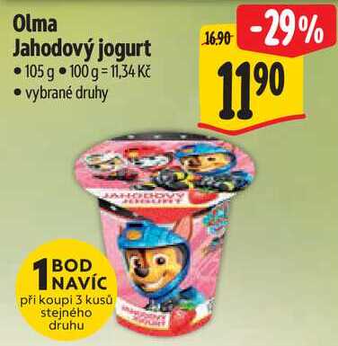 Olma Jahodový jogurt, 105 g