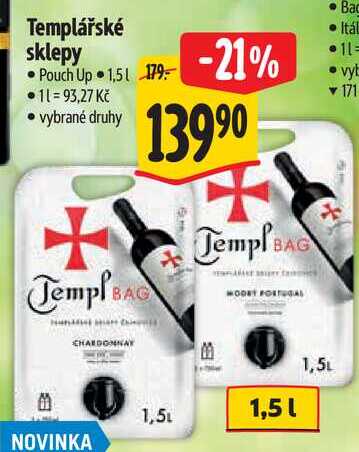 Templářské sklepy, 1,5 l