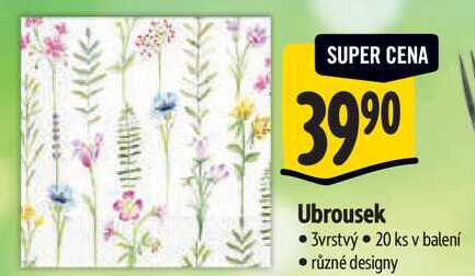 Ubrousek, 20 ks Albert