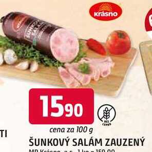ŠUNKOVÝ SALÁM ZAUZENÝ 100g