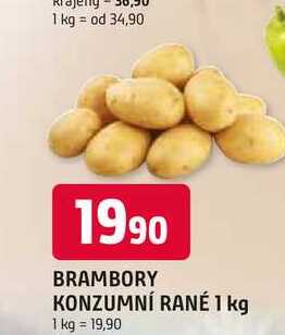 BRAMBORY KONZUMNÍ RANÉ 1 kg