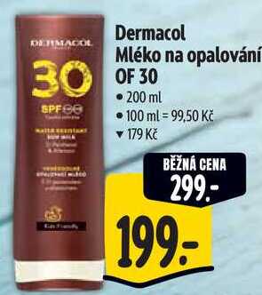 Dermacol Mléko na opalování OF 30, 200 ml Albert