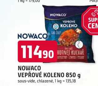 NOWACO VEPŘOVÉ KOLENO 850 g sous-vide, chlazené 