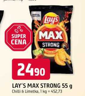LAY'S MAX STRONG 55 g 