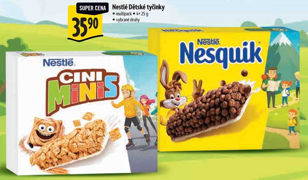 Nestlé Dětské tyčinky, 4x 25 g
