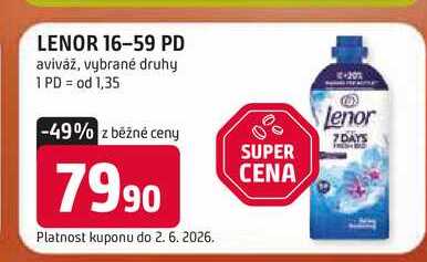 LENOR 16-59 PD aviváž, vybrané druhy Trefa