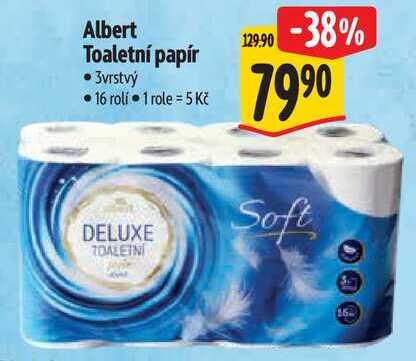 Albert Toaletní papír, 16 rolí