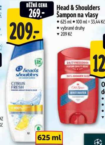 Head & Shoulders Šampon na vlasy, 625 ml 
