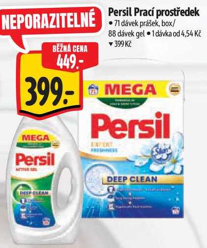 Persil Prací prostředek, 71 dávek prášek, box/88 dávek gel Albert