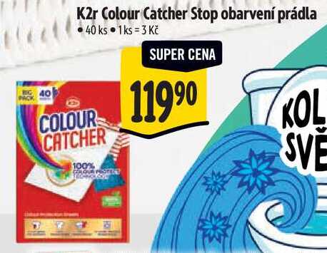 K2r Colour Catcher Stop obarvení prádla, 40 ks Albert