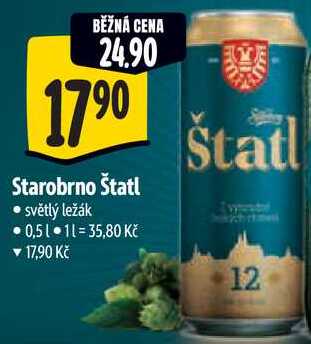 Starobrno Štatl, 0,5 l