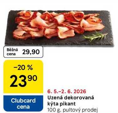 Uzená dekorovaná kýta pikant, 100 g