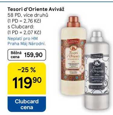 Tesori d'Oriente Aviváž, 58 PD Tesco