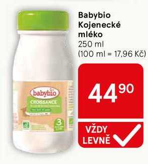 Babybio Kojenecké mléko, 250 ml Tesco