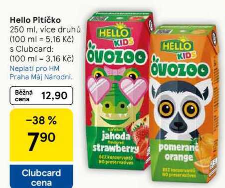 Hello Pitíčko, 250 ml, více druhů