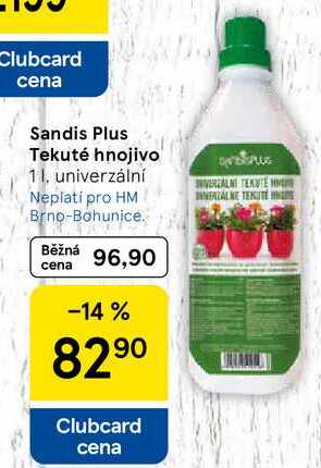 Sandis Plus Tekuté hnojivo univerzální, 1 l 