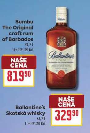 Ballantine's Skotská whisky 0,7l