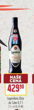 Legendario Elixir de Cuba 0,7l