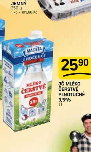 JČ MLÉKO ČERSTVÉ PLNOTUČNÉ 3,5% 11 