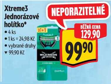 Xtreme3 Jednorázové holítko*, 4 ks 