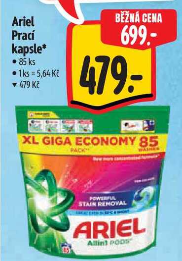 Ariel Prací kapsle*, 85 ks Albert
