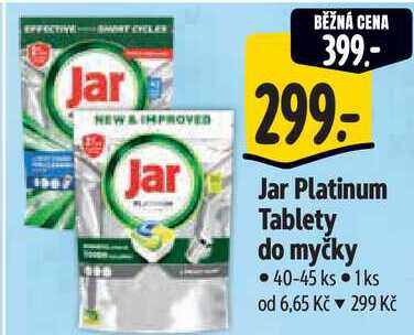 Jar Platinum Tablety do myčky, 40-45 ks Albert