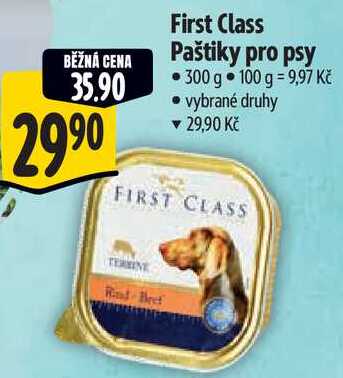 First Class Paštiky pro psy, 300 g 