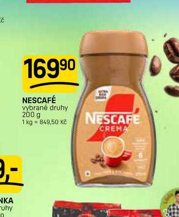 NESCAFÉ vybrané druhy 200 g 