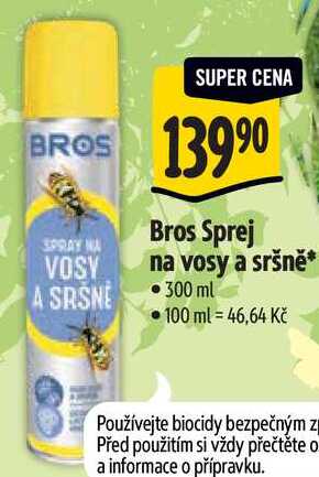 Bros Sprej na vosy a sršně*, 300ml