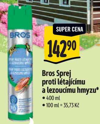 Bros Sprej proti létajícímu a lezoucímu hmyzu, 400 ml Albert