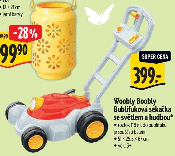 Woobly Boobly Bublifuková sekačka se světlem a hudbou* Albert