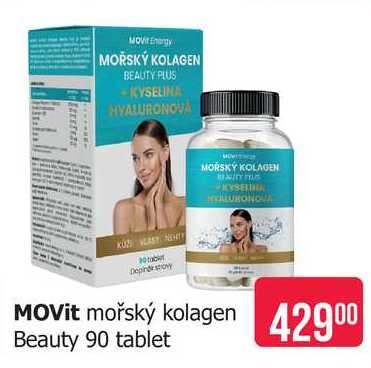 MOVit mořský kolagen Beauty 90 tablet Teta drogerie