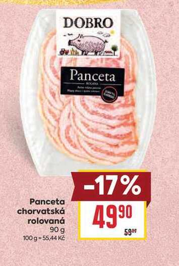 Panceta chorvatská rolovaná 90 g 