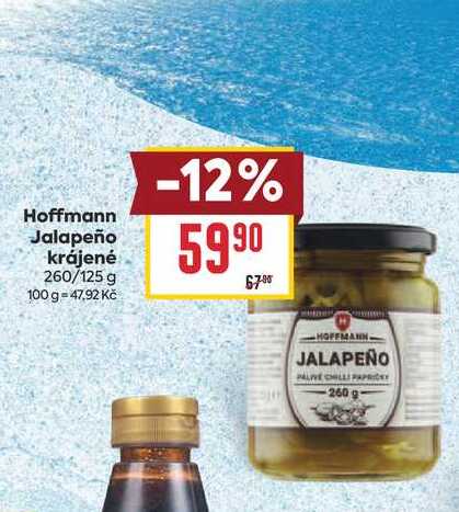 Hoffmann Jalapeño krájené 260/125 g 