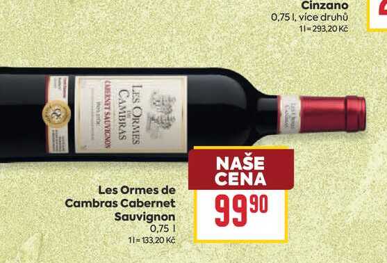 Les Ormes de Cambras Cabernet Sauvignon 0,75l