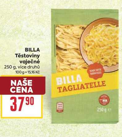 BILLA Těstoviny vaječné 250 g