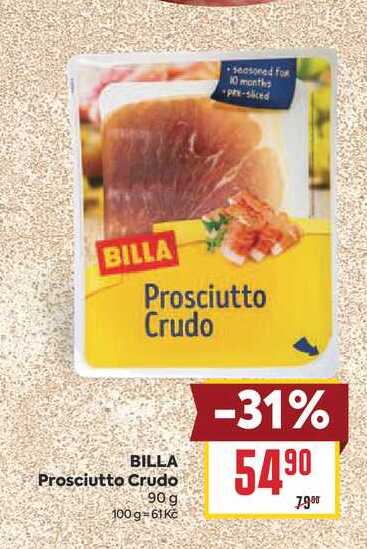 BILLA Prosciutto Crudo 90 g