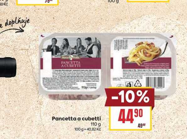 Pancetta a cubetti 100 g