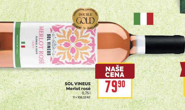 SOL VINEUS Merlot rosé 0,75l