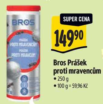Bros Prášek proti mravencům, 250 g