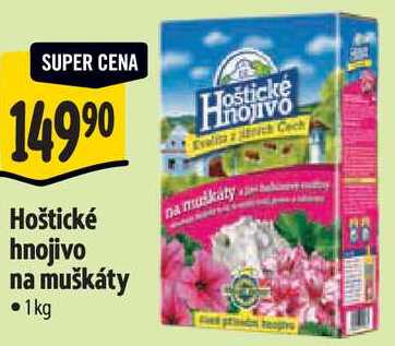 Hoštické hnojivo na muškáty, 1kg