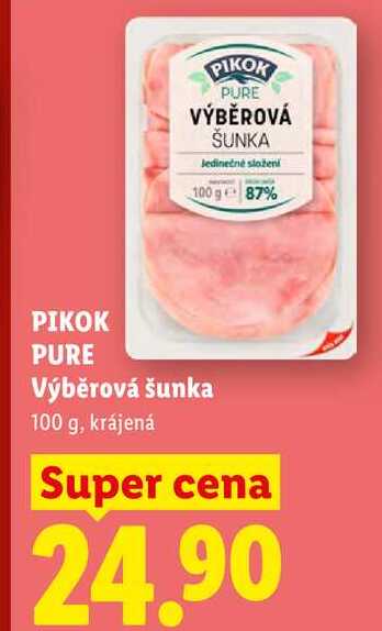 PIKOK PURE Výběrová šunka ,100 g