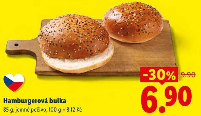 Hamburgerová bulka, 85 g