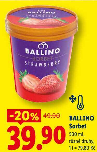 BALLINO Sorbet, 500 ml