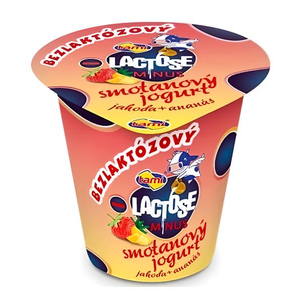 Tami Bezlaktózový smetanový jogurt jahoda+ananas